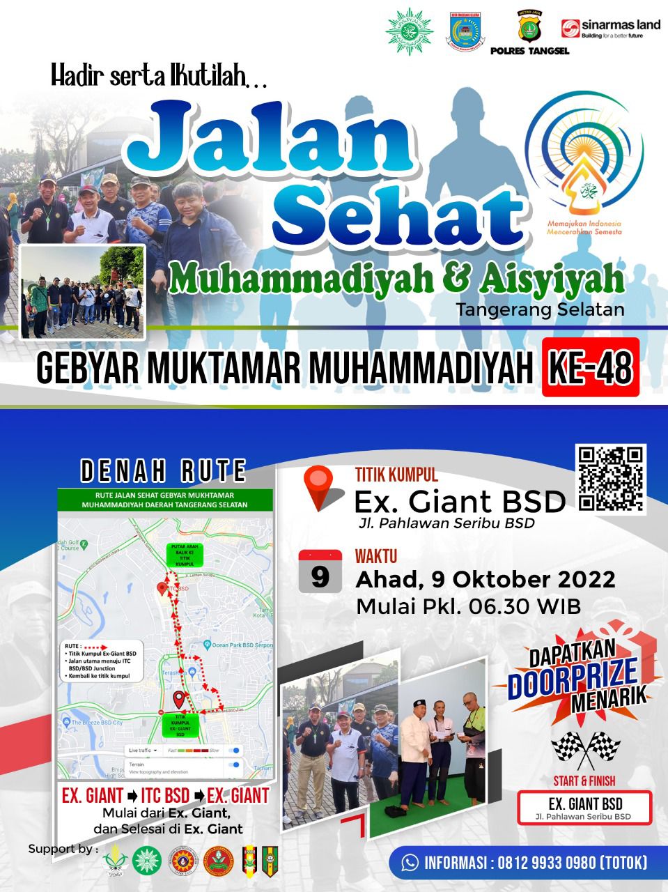 Yuk Hadiri Jalan Sehat Muhammadiyah Tangerang Selatan