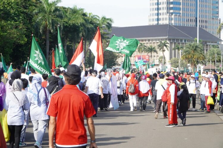 Kemeriahan Jalan Sehat Gebyar Muktamar Muhammadiyah ke-48 oleh PWM DKI Jakarta